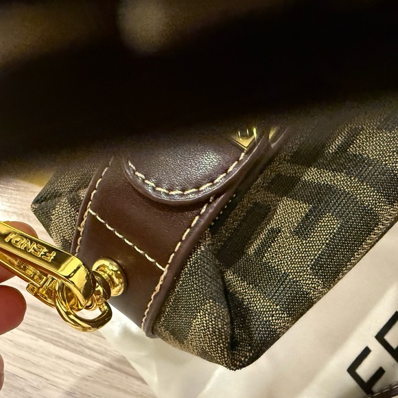 Authentic Fendi Black and Brown Mini Bag with two straps - Picture 6 of 16